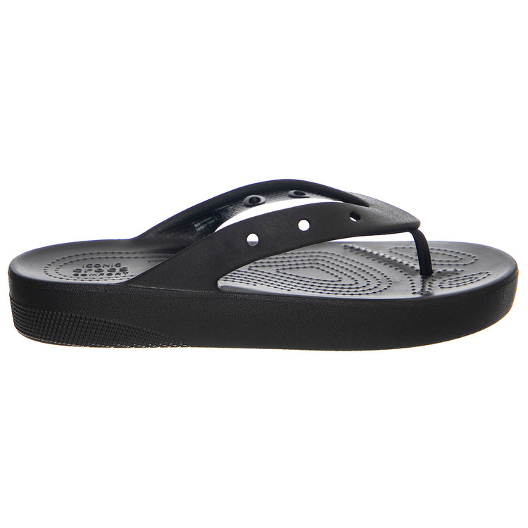 W' Classic Platform Flip Black - Sandali Donna Neri CR.207714-BLK . CROCS 