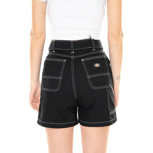 W' Denim Short Rinsed Black - Bermuda Donna Neri DK0A4Y88RBK1 . DICKIES 
