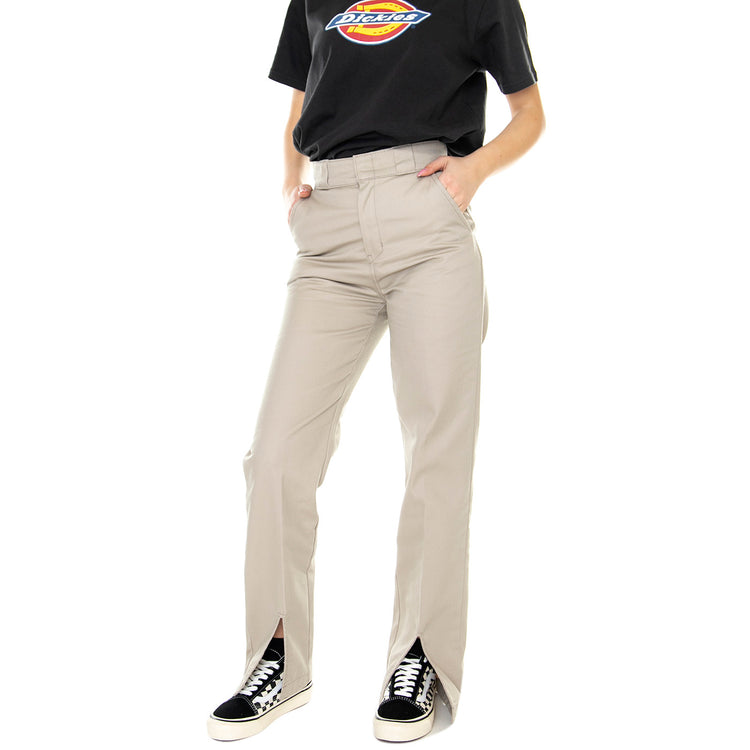 W' Phoenix Split Hem Sandstone - Pantaloni Donna Beige DK0A4YGCSS01 . DICKIES 