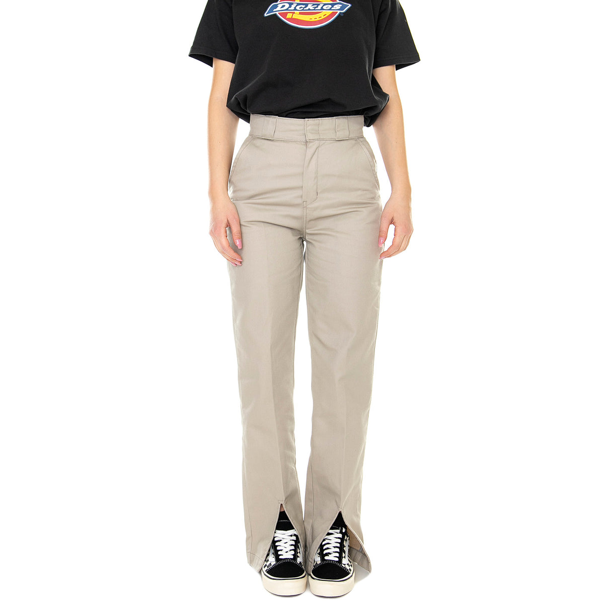W' Phoenix Split Hem Sandstone - Pantaloni Donna Beige DK0A4YGCSS01 . DICKIES 