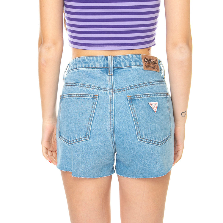 Go Kit Denim Short Go Fez Light Wash - Bermuda Denim Jeans Donna Blu W3GG17D4XY0-F7WV . GUESS ORIGINALS 