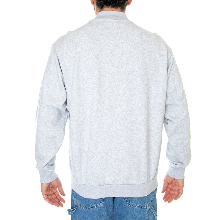 Athletic Cardigan Heather Grey - Cardigan In Felpa Uomo Grigio FL00197-HTGRY . HUF 