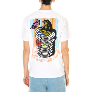 M' Erk14 For London 04 White - Maglietta Girocollo Uomo Bianca ERK14-34 . LONDON STORE 