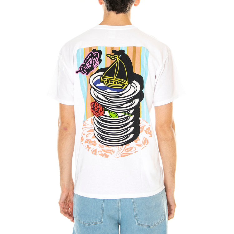 M' Erk14 For London 04 White - Maglietta Girocollo Uomo Bianca ERK14-34 . LONDON STORE 