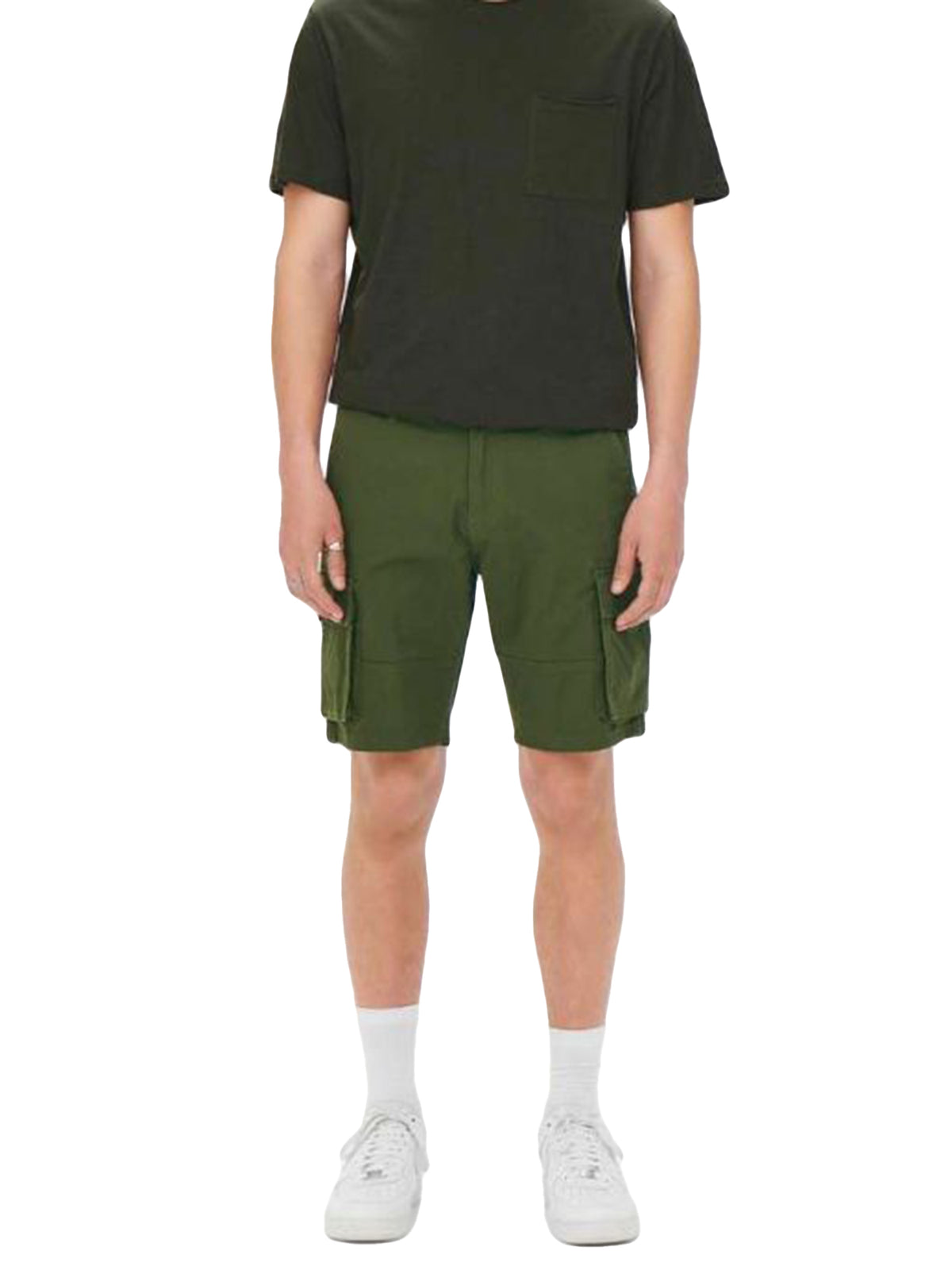 ONSCAM STAGE CARGO SHORTS PK 6689 NOOS OLIVE NIGHT - Pantaloncini Uomo Verdi 22016689-Olive Night . ONLY & SONS 