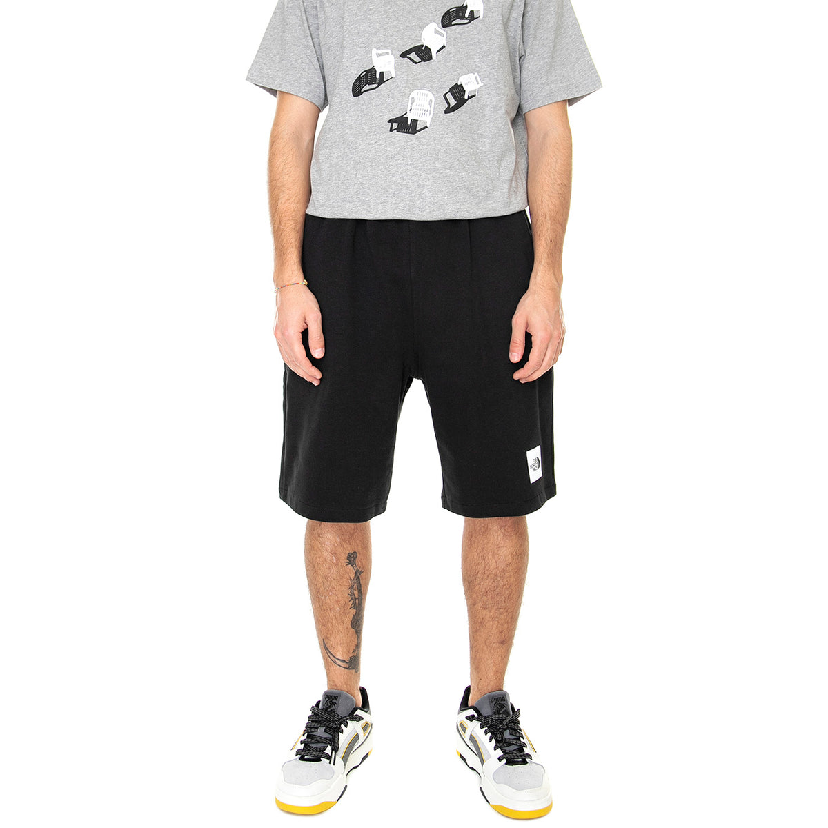 M' Summer Logo Short TFN Black - Bermuda Uomo Neri NF0A8237JK31 . THE NORTH FACE 
