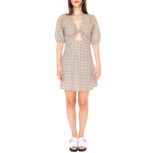 W' Vestido Corto Cut Out con Estampado Floral - Abito Donna Multicolore 31W/41218 . WILD PONY 