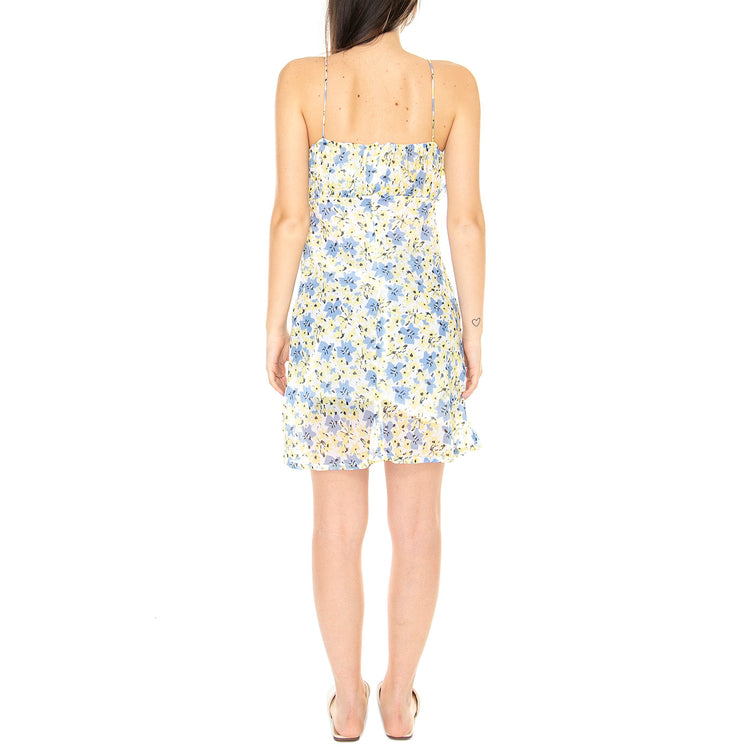 Vestido Corto de Tirantes con Estampado Floral - Abito Donna Multicolore 31W/41243 . WILD PONY 