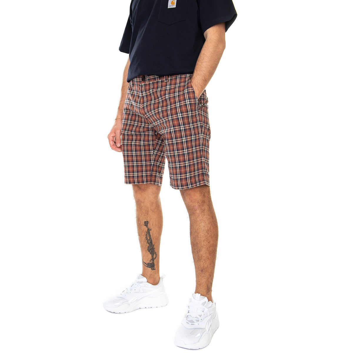 Heritage Check Short Brick Red - Bermuda Uomo Rossa / Multicolore 67214-938 . BEN SHERMAN 