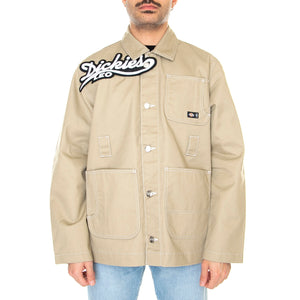 Leo x Dickies Jacket Khaki - Giacca Estiva Uomo Beige DK0A4XXOKHK1 . DICKIES 