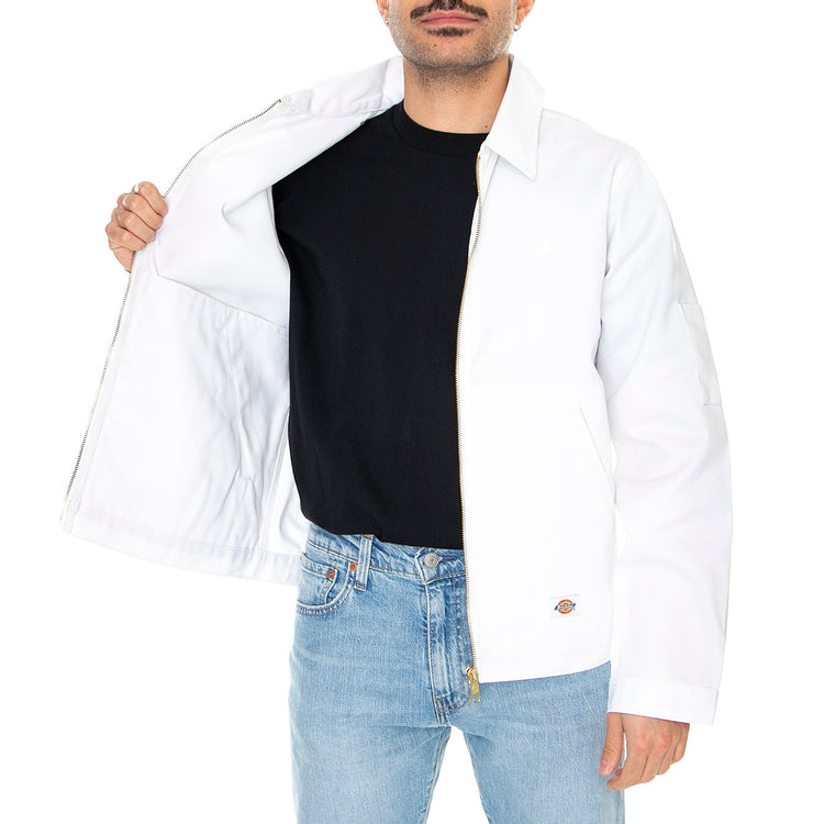 Ol x Dickies Workshop Jacket White - Giacca Estiva Uomo Bianca DK0A4Y2EWHX1 . DICKIES 