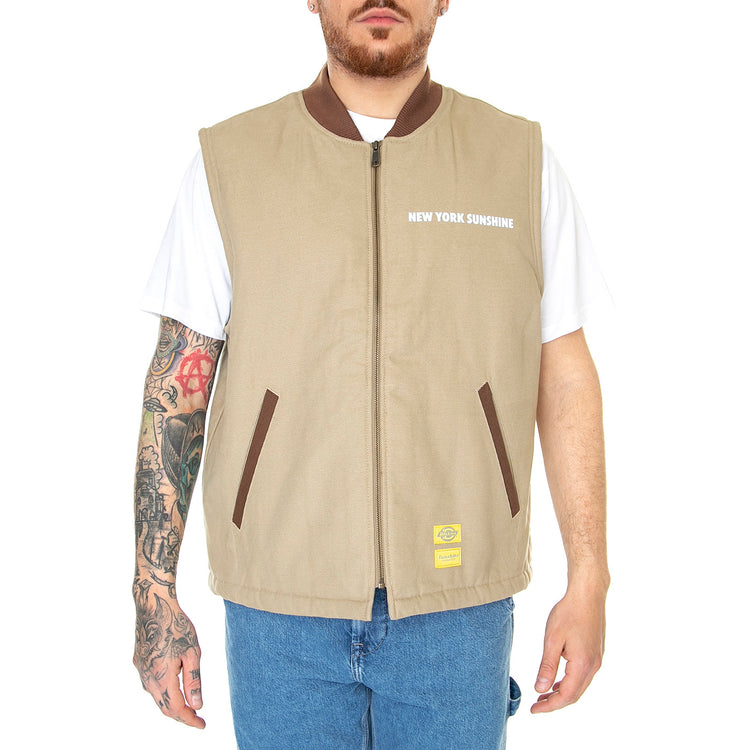 NYS Sherpa Lined Duck Vest Desert Sand - Giacca Smanicata Uomo Beige DK0A4Y4ADS01 . DICKIES 