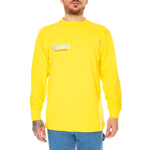Nys LS Yexas Crew Tee Dark Yellow - Maglietta Maniche Lunghe Uomo Gialla DK0A4Y4GD621 . DICKIES 