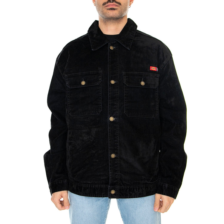 Oc x Dickies Flock Jacket Black - Giacca Estiva Uomo Nera DK0A4Y4YBLK1 . DICKIES 