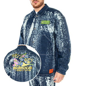 BD x DICKIES Gardening Jacket Bleached Denim - Giacca Uomo Blu Denim / Multicolore DK0A4YCQE971 . DICKIES 