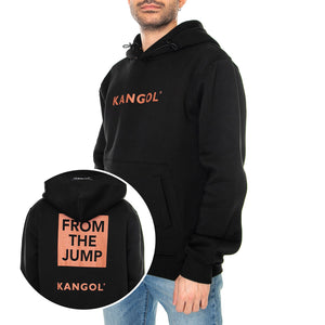 Essential Black - Felpa con Cappuccio Uomo Nera KAF22UHDS102-99 . KANGOL 