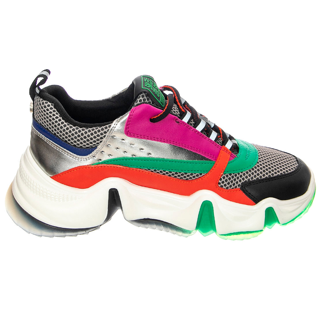 City Soul Org / Sil - Scarpe Stringate Profilo Basso Donna Multicolore SMPCITY SOUL-ORGSIL . STEVE MADDEN 