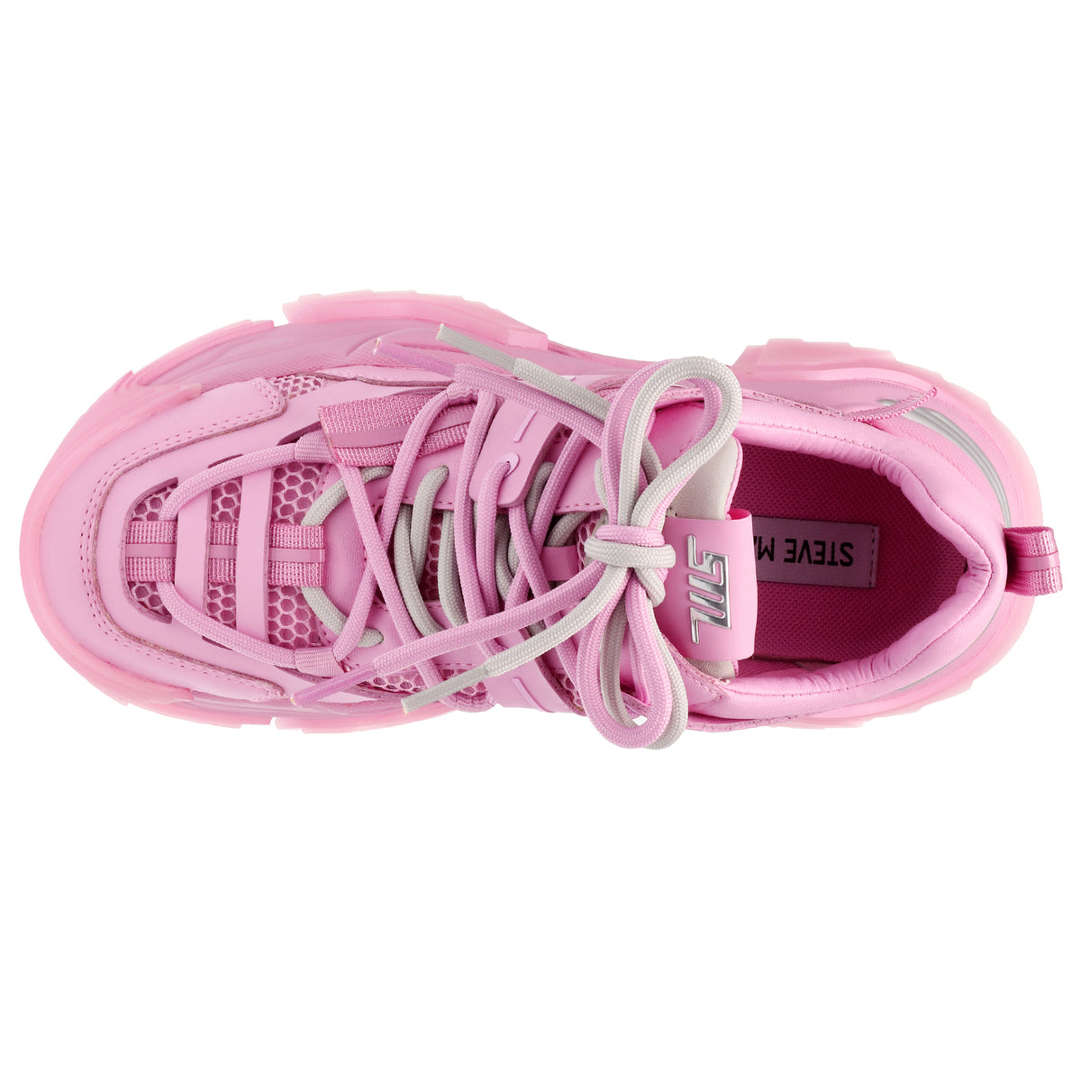 Kingdom Pink / Pink Mesh + PU - Scarpe Stringate Profilo Basso Donna Rosa SMPKINGDOM-PNKPNK . STEVE MADDEN 