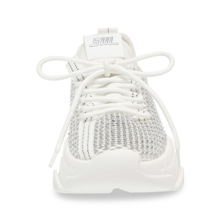 Poise White Mesh + TPU + Stones - Scarpe Stringate Profilo Basso Donna Multicolore SMPPOISE-WHT . STEVE MADDEN 