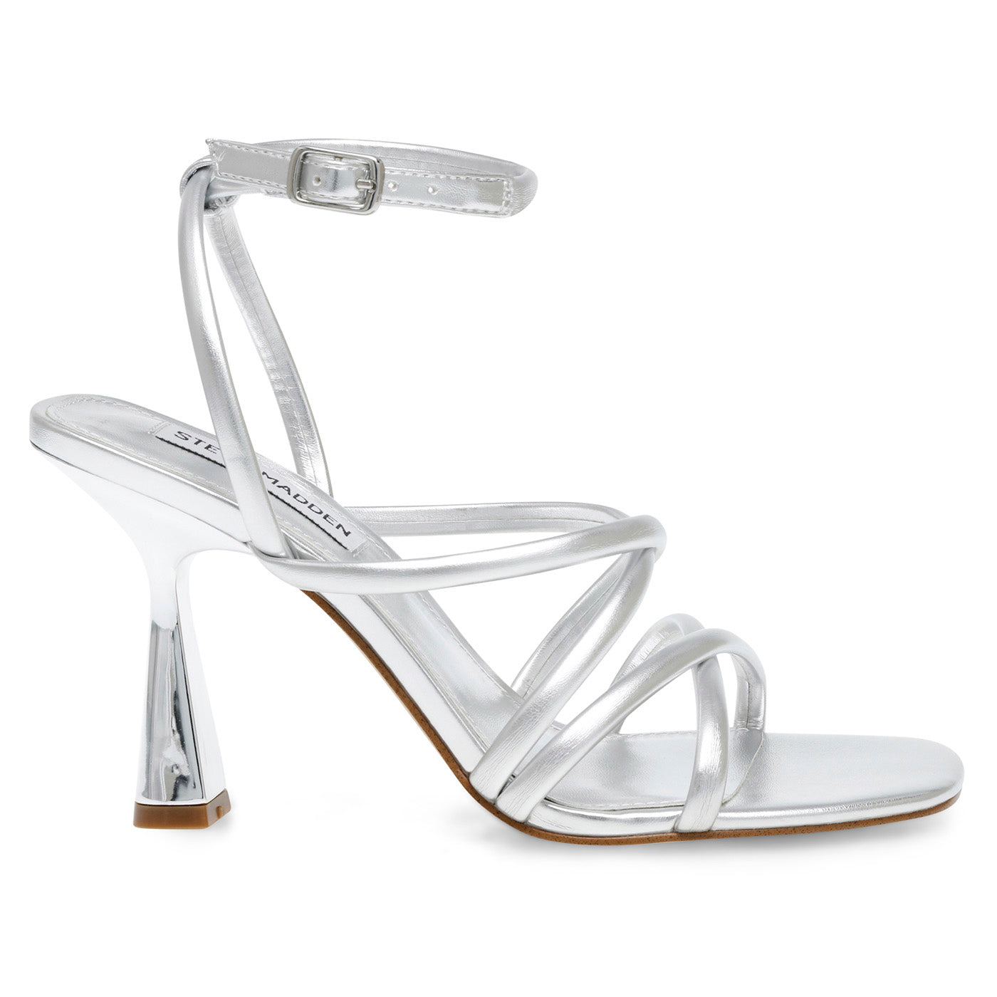 AT-LAST SILVER SYNTHETIC - Sandali con Tacco Alto Donna Argento SMSAT-LAST-SIL . STEVE MADDEN 