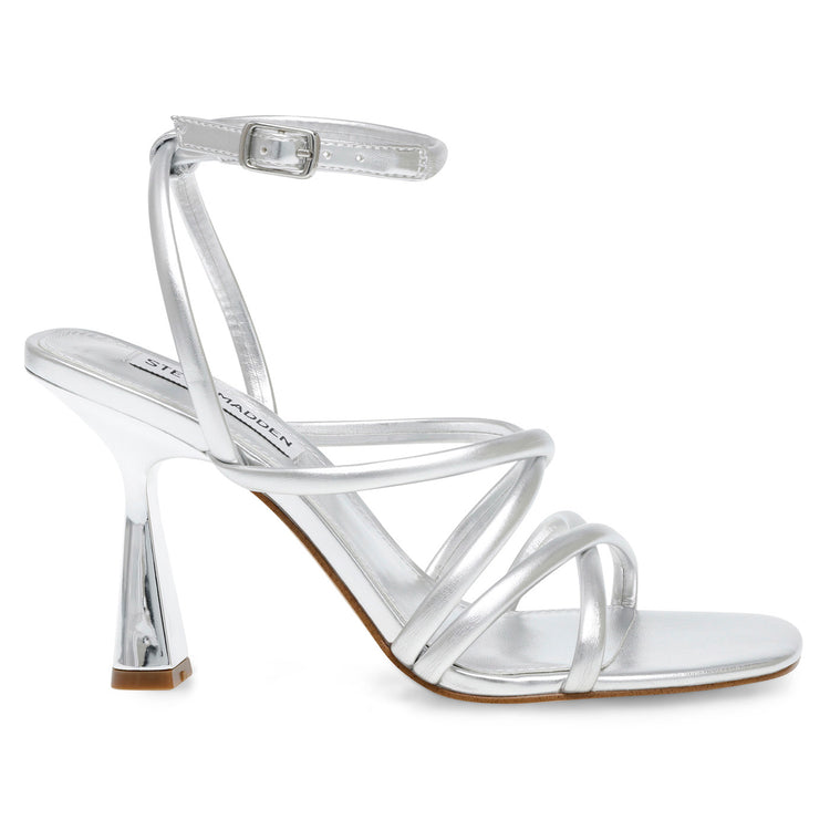 AT-LAST SILVER SYNTHETIC - Sandali con Tacco Alto Donna Argento SMSAT-LAST-SIL . STEVE MADDEN 
