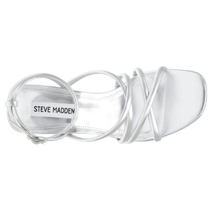 AT-LAST SILVER SYNTHETIC - Sandali con Tacco Alto Donna Argento SMSAT-LAST-SIL . STEVE MADDEN 
