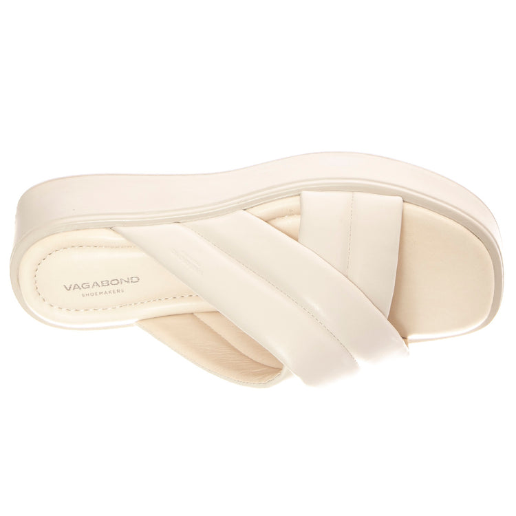 W' Courtney Off White Cow Leather - Sandali Donna Bianchi VBS5334-201-02 . VAGABOND 