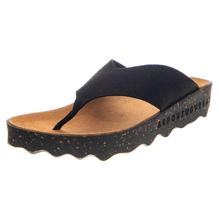 Cole L Eco Suede Black - Sandali Donna Neri P018223000 . ASPORTUGUESAS 