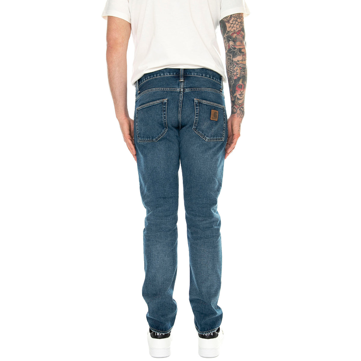 Klondike Pant Blue /dark used wash - Pantaloni Denim Jeans Uomo Blu I029207.014L . CARHARTT WIP 