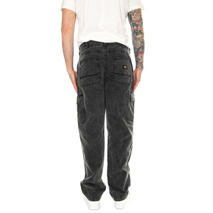 Newington Pant Double Dye / Acid Wash Black - Pantaloni Uomo Neri DK0A4YSBH861 . DICKIES 