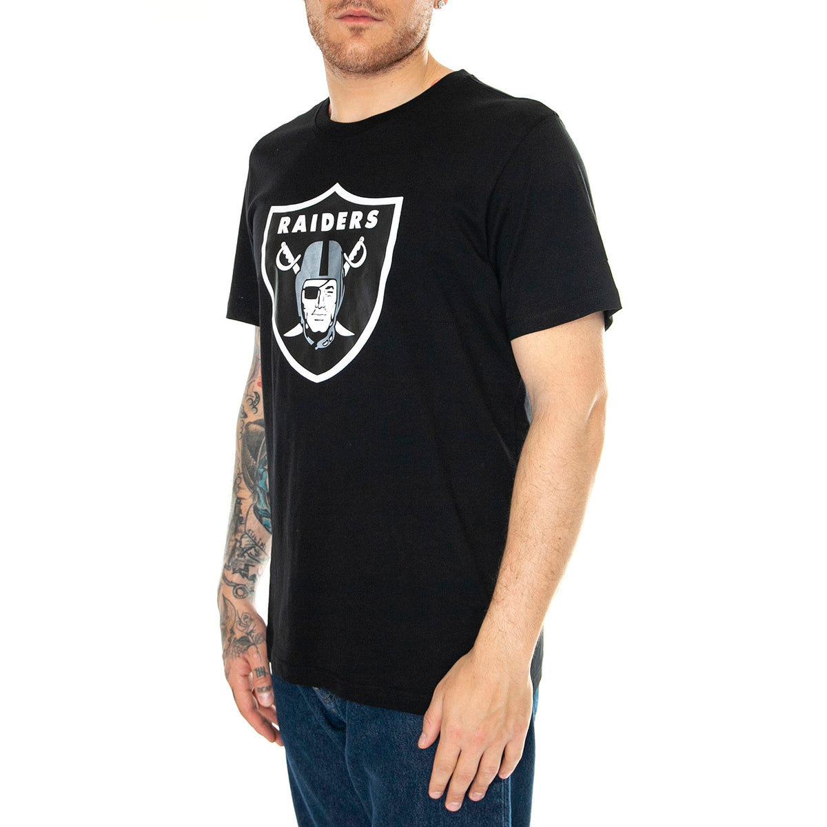 Las Vegas Raiders Primary Logo Graphic T-Shirt black - Maglietta Girocollo Uomo Nera 108M-127A-8D-02K . FANATICS 