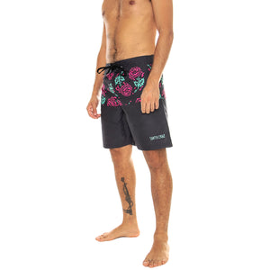 Dressen Rose Crew Two Black - Costume da Bagno Uomo Nero / Multi SCA-SHR-5082 . SANTA CRUZ 