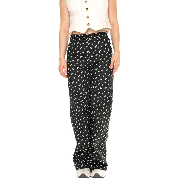 Jeans estampado floral Linum Denim Jeans - Pantaloni Denim Jeans Donna Neri 41W/11251 . WILD PONY 