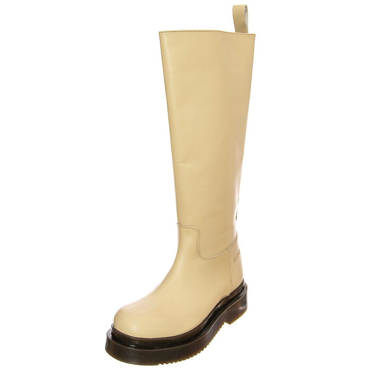 BOOT 20 GREASY MILK - Stivali al Ginocchio Donna Beige BTSTBOOT20-MLG . MR BOOTS 