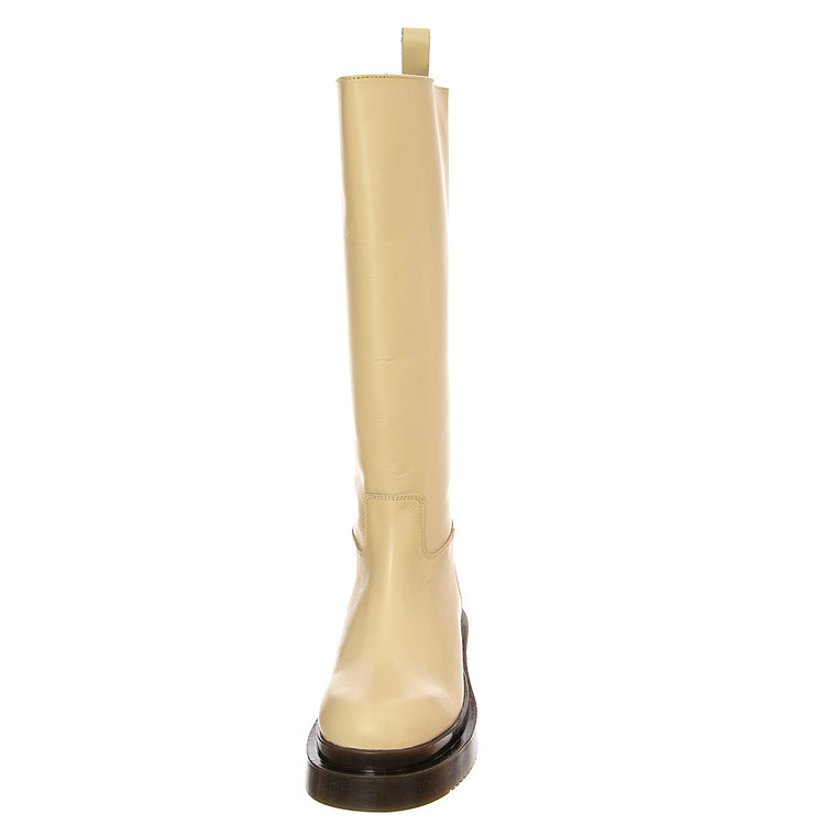BOOT 20 GREASY MILK - Stivali al Ginocchio Donna Beige BTSTBOOT20-MLG . MR BOOTS 