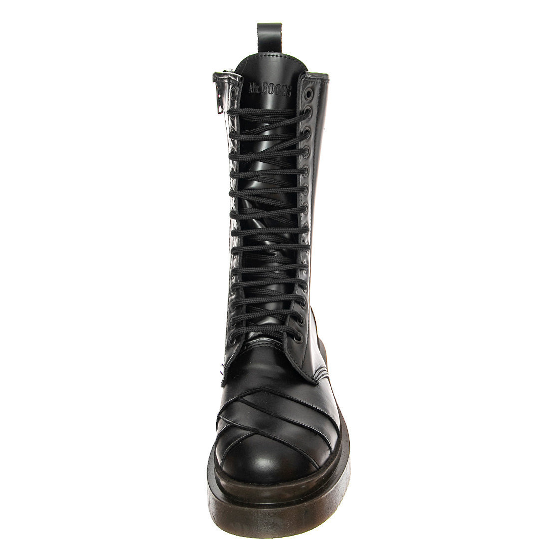 Stripe 14 Smooth - Stivali Stringati Donna Neri BTSTSTRIPE14.BKS . MR BOOTS 