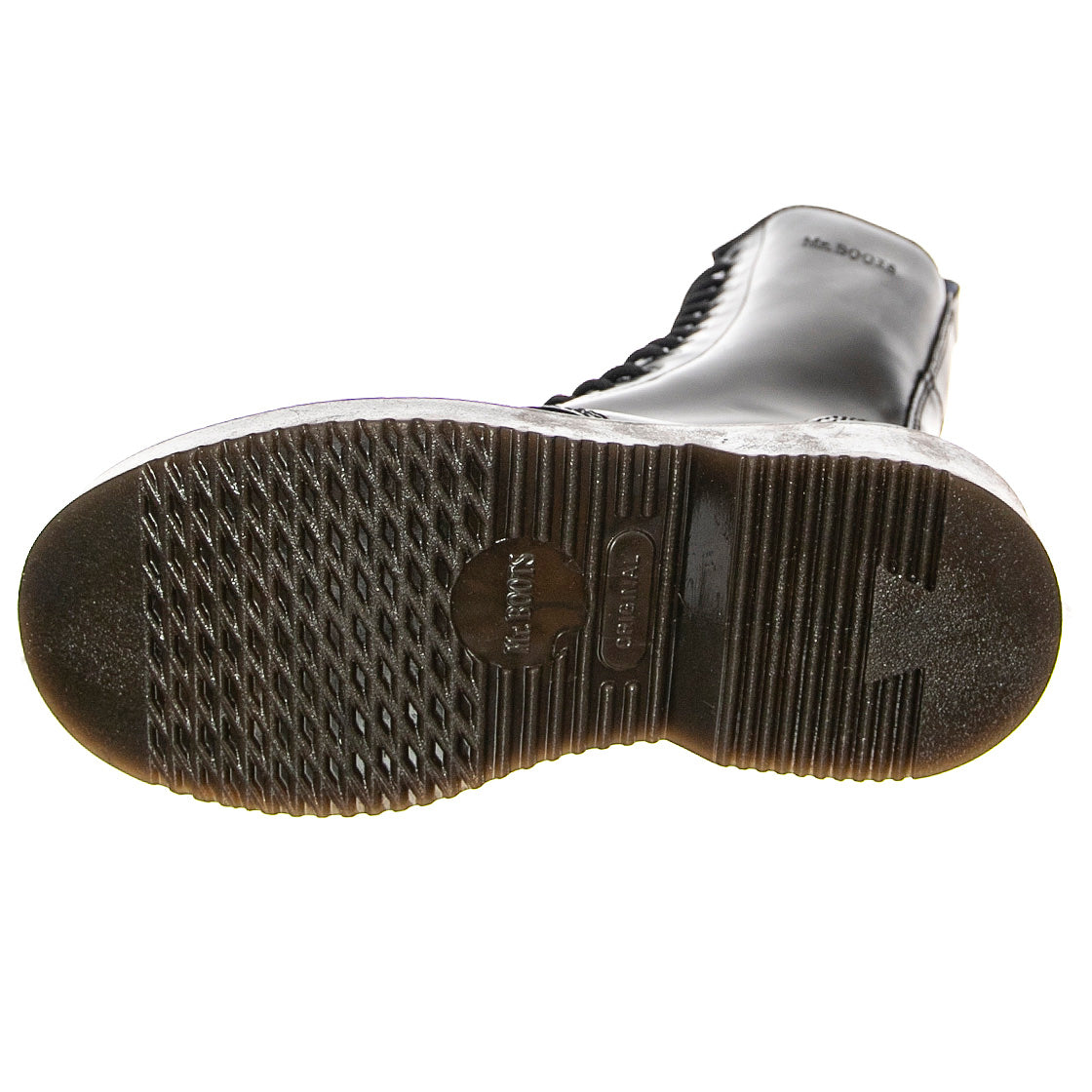 Stripe 14 Smooth - Stivali Stringati Donna Neri BTSTSTRIPE14.BKS . MR BOOTS 