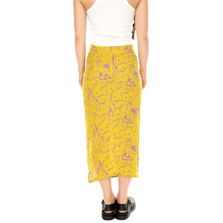 Mashed Lollo Linen Skirt Assorted - Gonna Arancione 4503-01-4503-01 . OAS 