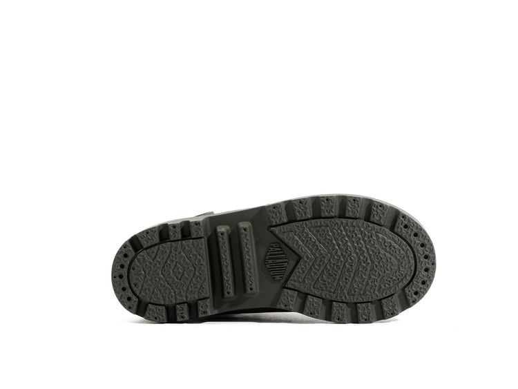 Pampa Hi Cuff Hkr Wp Olive Night - Scarpe Stringate Profilo Alto Bambini Verdi PAK58891-325-M . PALLADIUM 