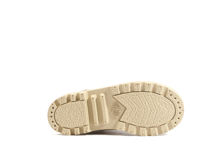 Pampa Hi Cuff Hkr Wp Nude Dust - Scarpe Stringate Profilo Alto Bambini Beige PAK58891-662-M . PALLADIUM 