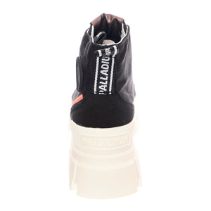 W' Revolt Hi Black / Marshmallow - Scarpe Stringate Profilo Alto Donna Nere PAS97242-016-M . PALLADIUM 