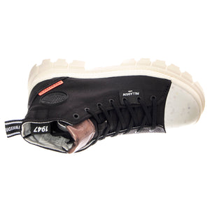 W' Revolt Hi Black / Marshmallow - Scarpe Stringate Profilo Alto Donna Nere PAS97242-016-M . PALLADIUM 