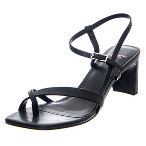 Luisa Black Cow Leather Chrome Free Tanned - Sandali Donna Neri VBS5312-301-20 . VAGABOND 