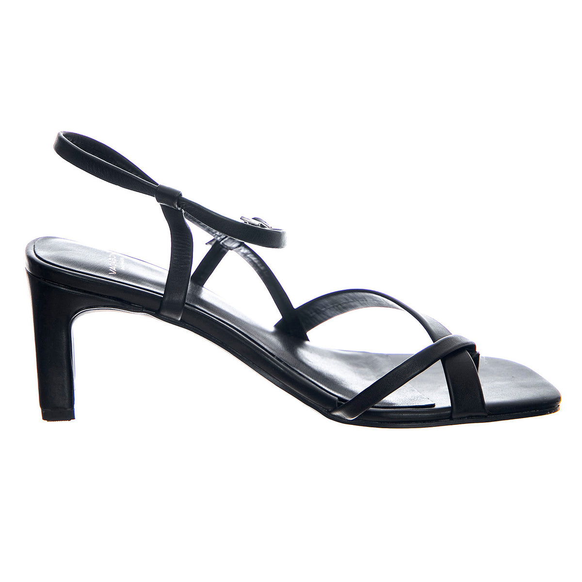Luisa Black Cow Leather Chrome Free Tanned - Sandali Donna Neri VBS5312-301-20 . VAGABOND 