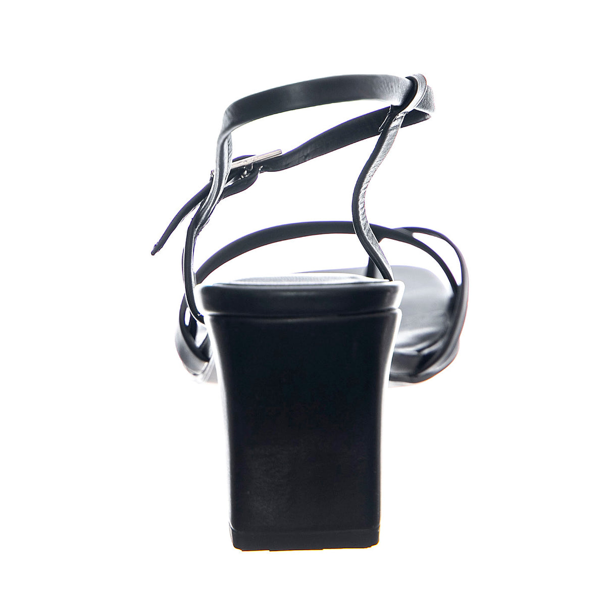 Luisa Black Cow Leather Chrome Free Tanned - Sandali Donna Neri VBS5312-301-20 . VAGABOND 