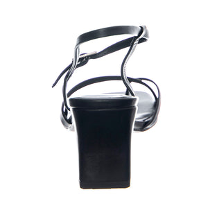 Luisa Black Cow Leather Chrome Free Tanned - Sandali Donna Neri VBS5312-301-20 . VAGABOND 