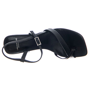 Luisa Black Cow Leather Chrome Free Tanned - Sandali Donna Neri VBS5312-301-20 . VAGABOND 