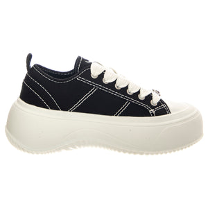 Intentions Black / White Canvas / Brave White - Scarpe Donna Nere WSPINTENTIONS-BLKSIL . WINDSOR SMITH 