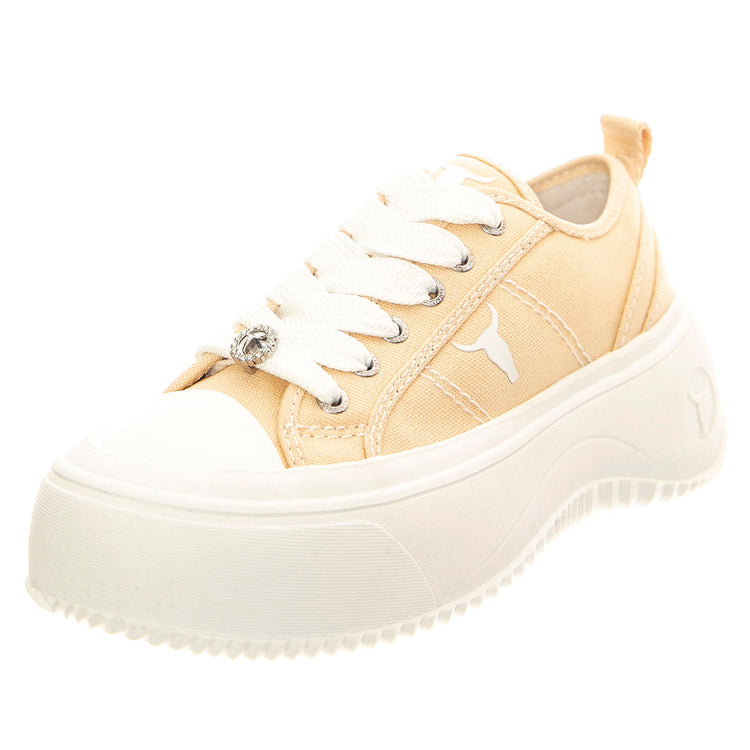 Intentions Sand / White Canvas / Brave White - Scarpe Donna Beige WSPINTENTIONS-SANWHT . WINDSOR SMITH 