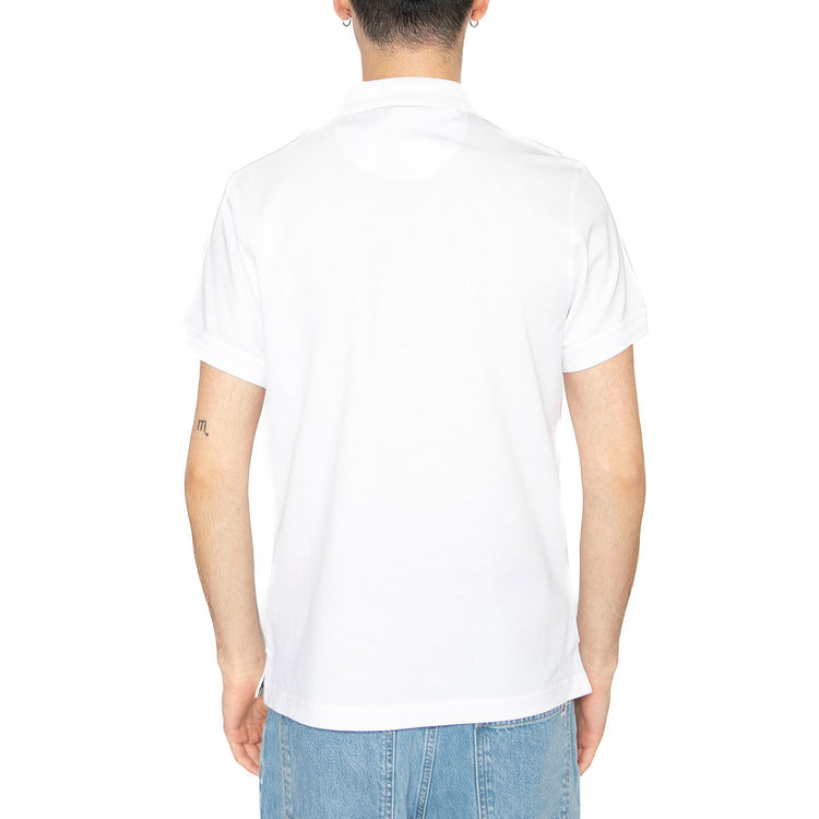 Premium Tartan Piquet Polo White - Polo Uomo Bianca MML1464-WHITE . BARBOUR 